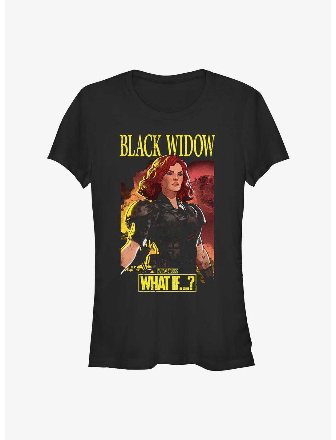 Marvel What If?? Black Widow Apocalyptic Suit Girls T-Shirt, BLACK, hi-res