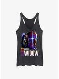 Marvel What If?? Post Apocalyptic Black Widow & The Watcher Girls Tank, BLK HTR, hi-res