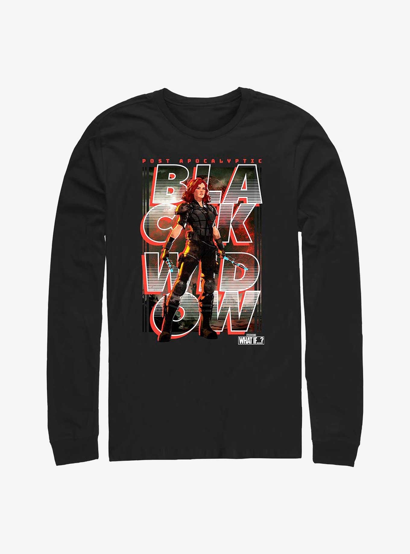 Marvel What If?? Black Widow Post Apocalyptic Key Art Long-Sleeve T-Shirt