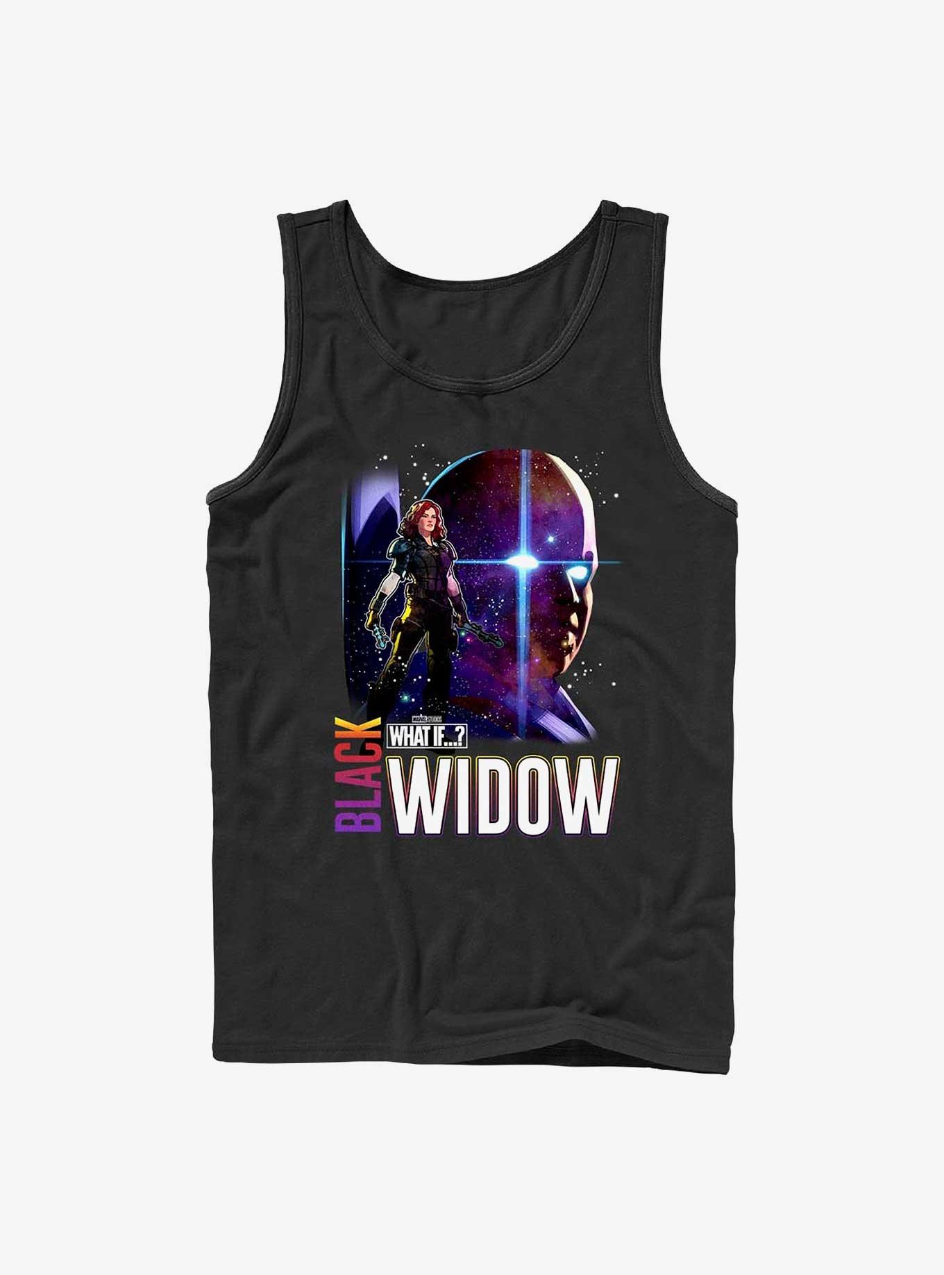 Marvel What If?? Post Apocalyptic Black Widow & The Watcher Tank Top, BLACK, hi-res