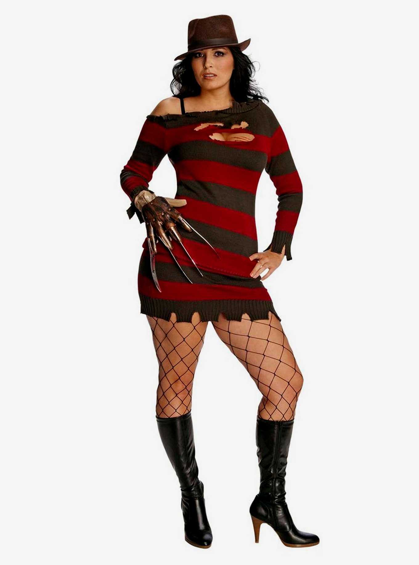 Nightmare On Elm Street Miss Freddy Krueger Costume Plus Size, , hi-res