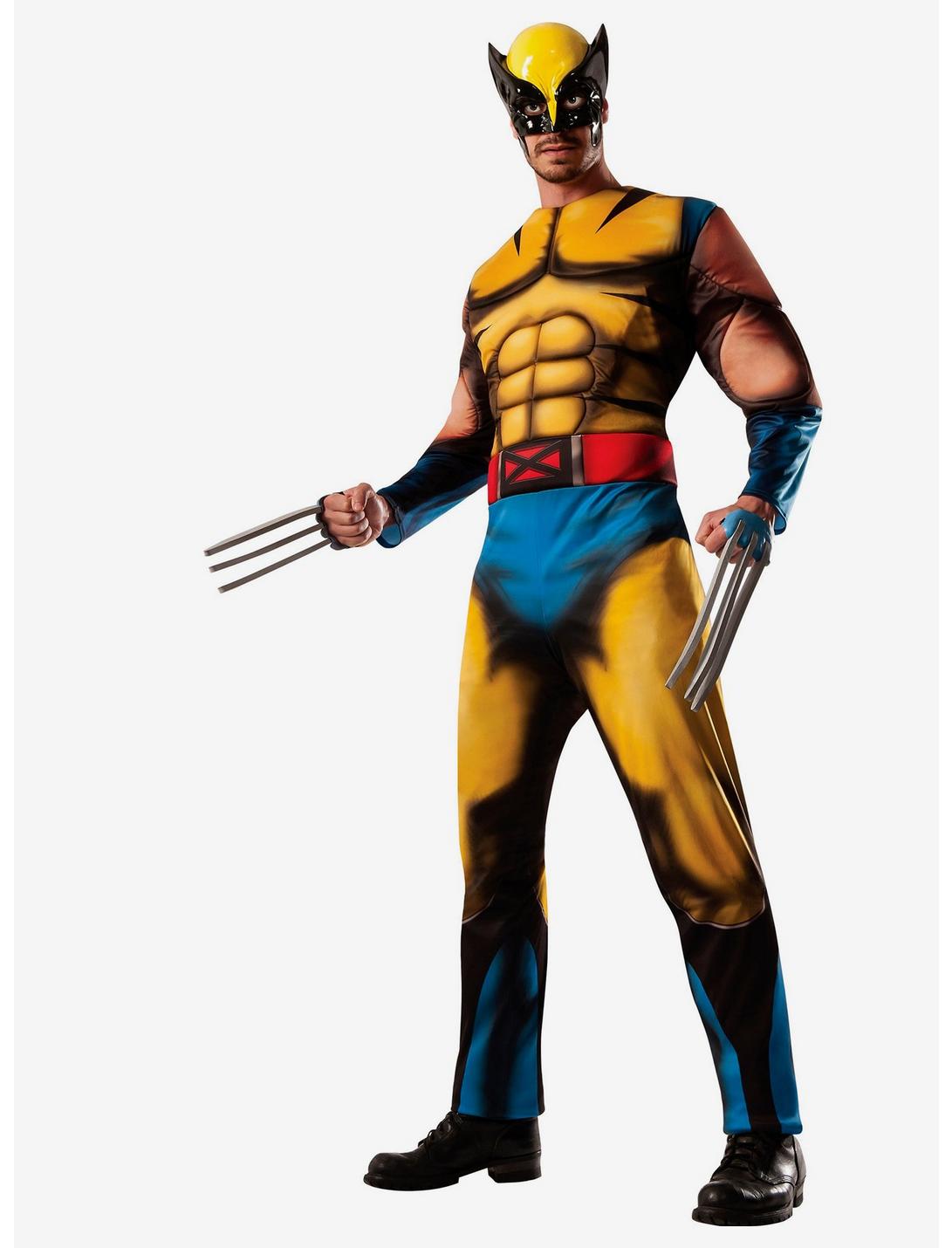 Marvel X-Men Wolverine Classic Muscle Costume, YELLOW, hi-res