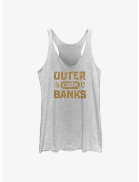 Outer Banks Distressed Type Girls Tank, , hi-res