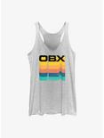Outer Banks OBX Rainbow Stack Girls Tank, WHITE HTR, hi-res