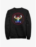 Disney Lilo And Stitch Ohana Means Family Rainbow Pride Sweatshirt, BLACK, hi-res
