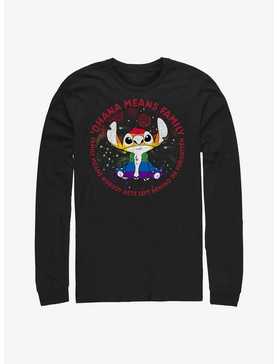 Disney Lilo And Stitch Ohana Means Family Rainbow Pride Long-Sleeve T-Shirt, , hi-res