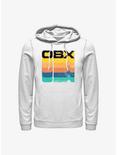 Outer Banks OBX Rainbow Stack Hoodie, WHITE, hi-res