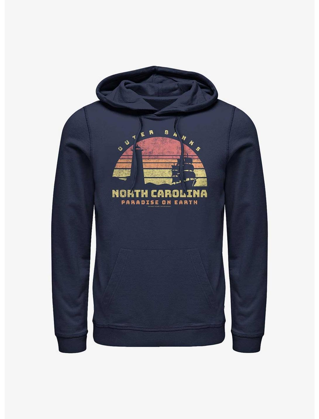 Outer Banks Paradise On Earth Hoodie, NAVY, hi-res