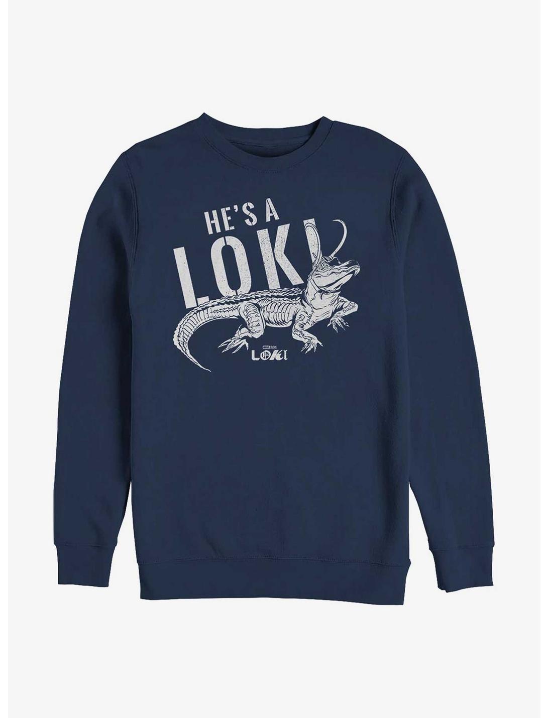 Marvel Loki Alligator Timeline Sweatshirt, NAVY, hi-res