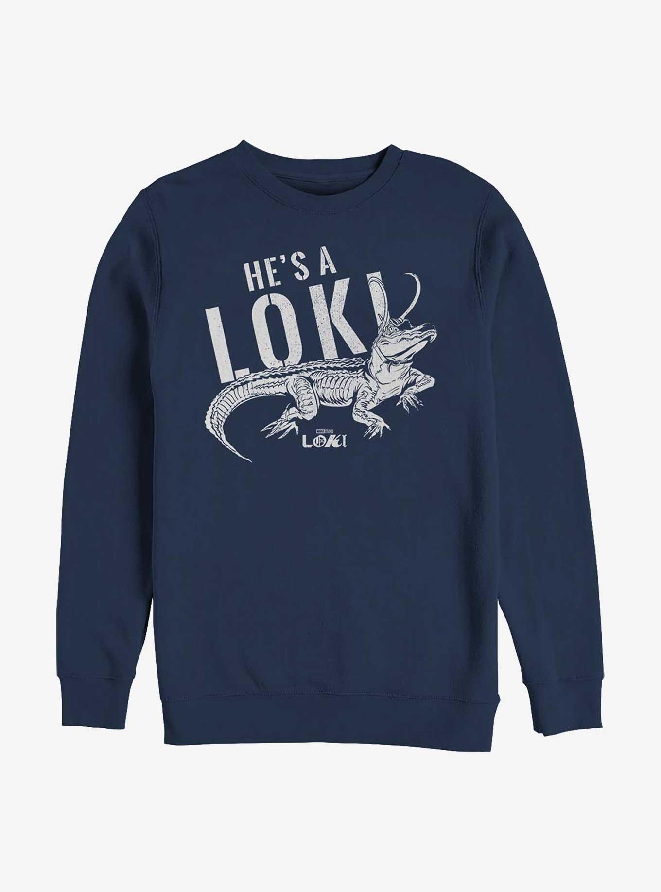 Marvel Loki Alligator Timeline Sweatshirt, NAVY, hi-res