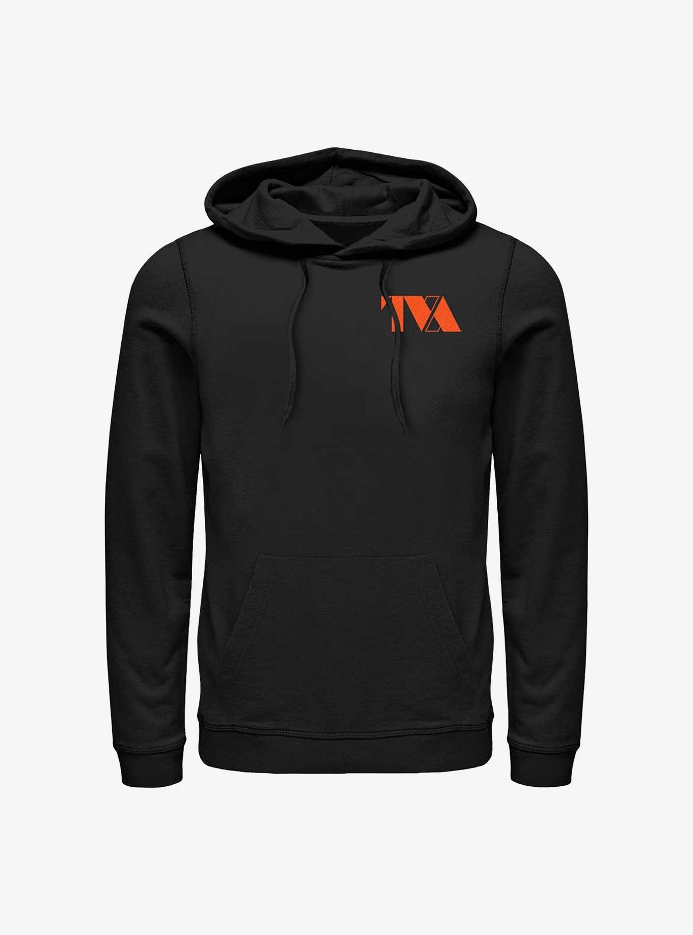 Marvel Loki TVA Side Chest Logo Hoodie - BLACK | Hot Topic