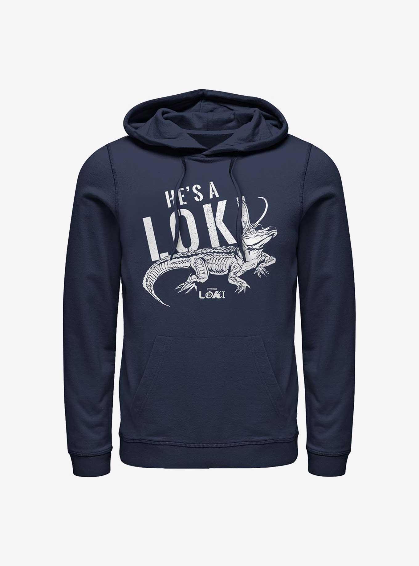 Marvel Loki Alligator Timeline Hoodie, NAVY, hi-res