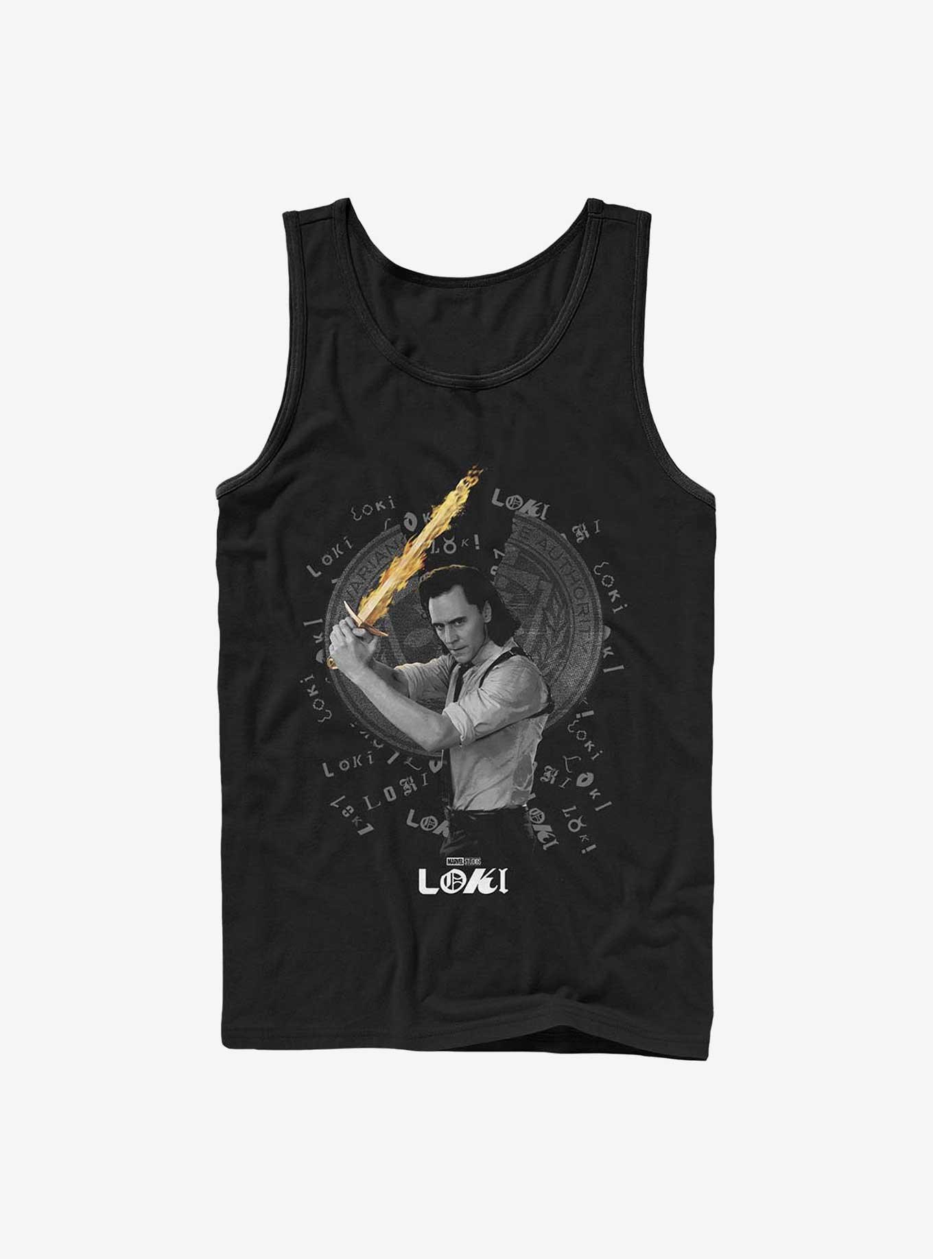 Marvel Loki Laevateinn Sword Tank Top, BLACK, hi-res