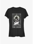 The Nightmare Before Christmas Oogie Boogie The Moon Tarot Girls T-Shirt, BLACK, hi-res