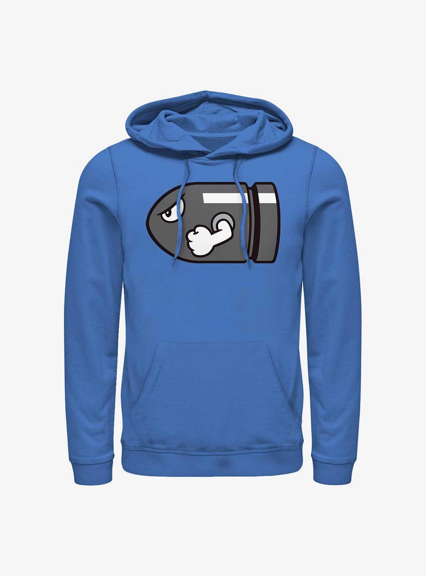 Nintendo Mario Bulllet Bill Hoodie, ROYAL, hi-res