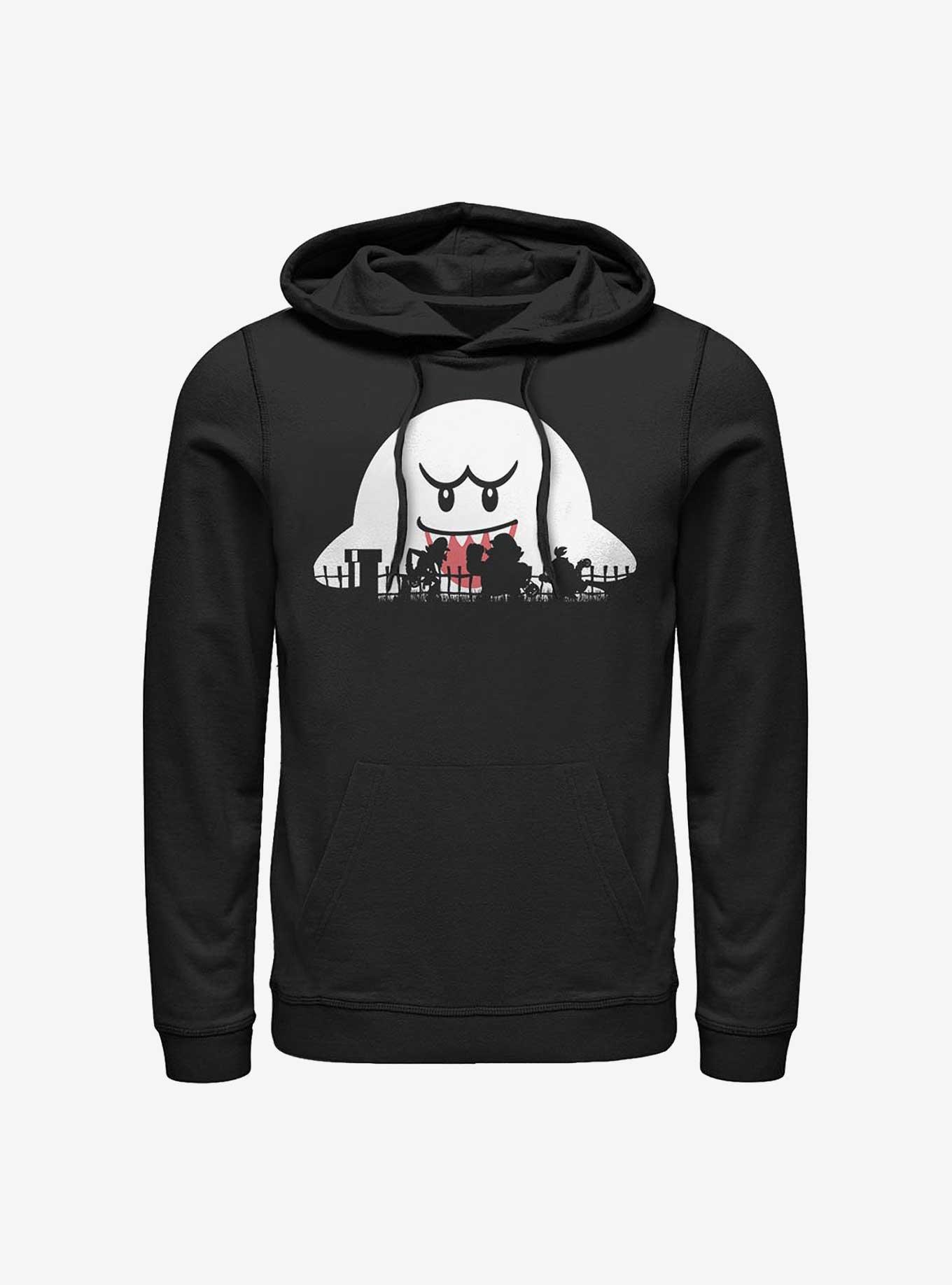 Nintendo Mario Halloween Silhouettes Hoodie, BLACK, hi-res