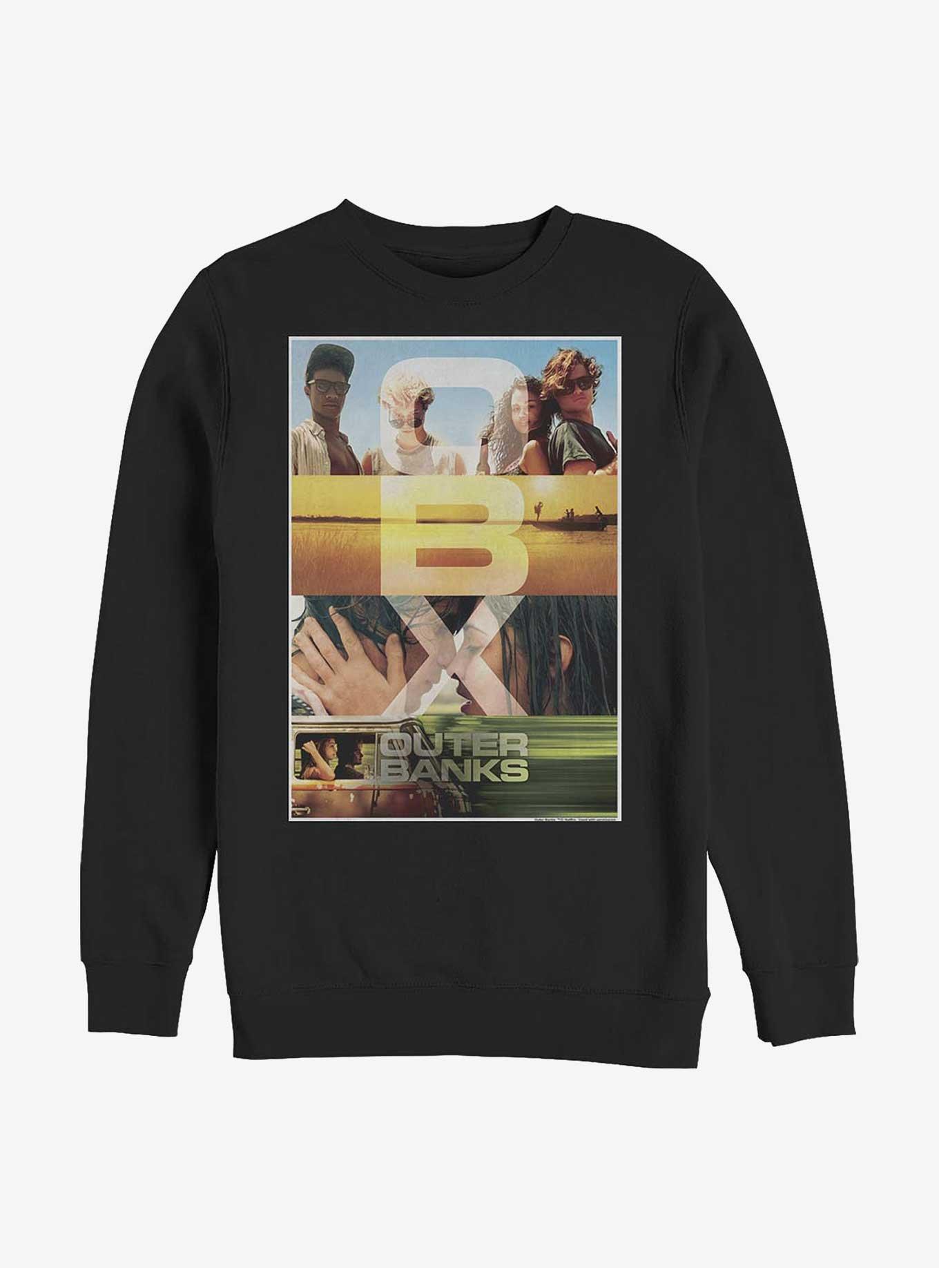 Outer Banks OBX Poster Sweatshirt, BLACK, hi-res