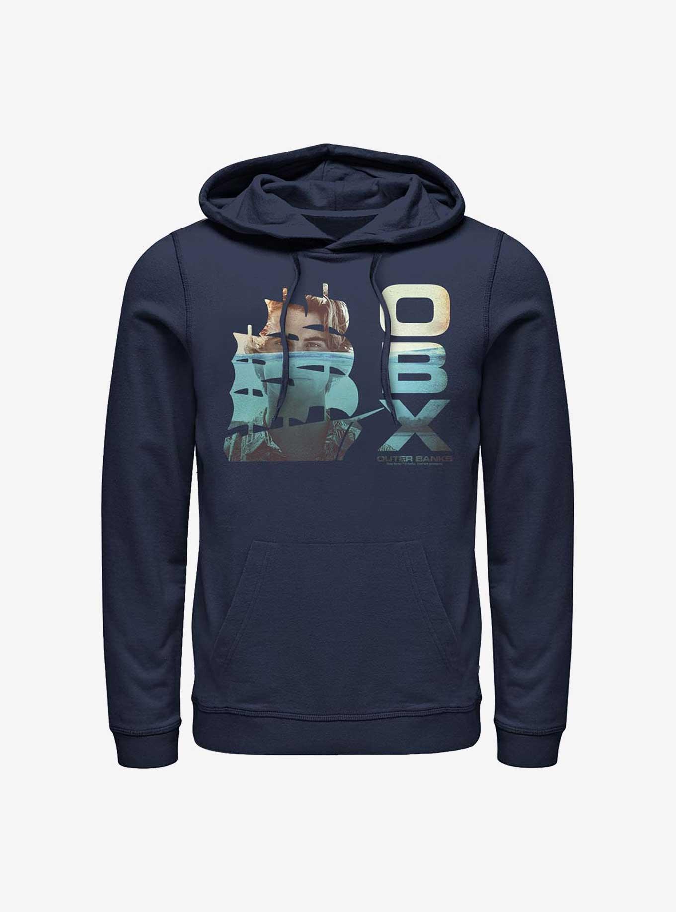 Outer Banks John B Sunken Ship Hoodie, NAVY, hi-res