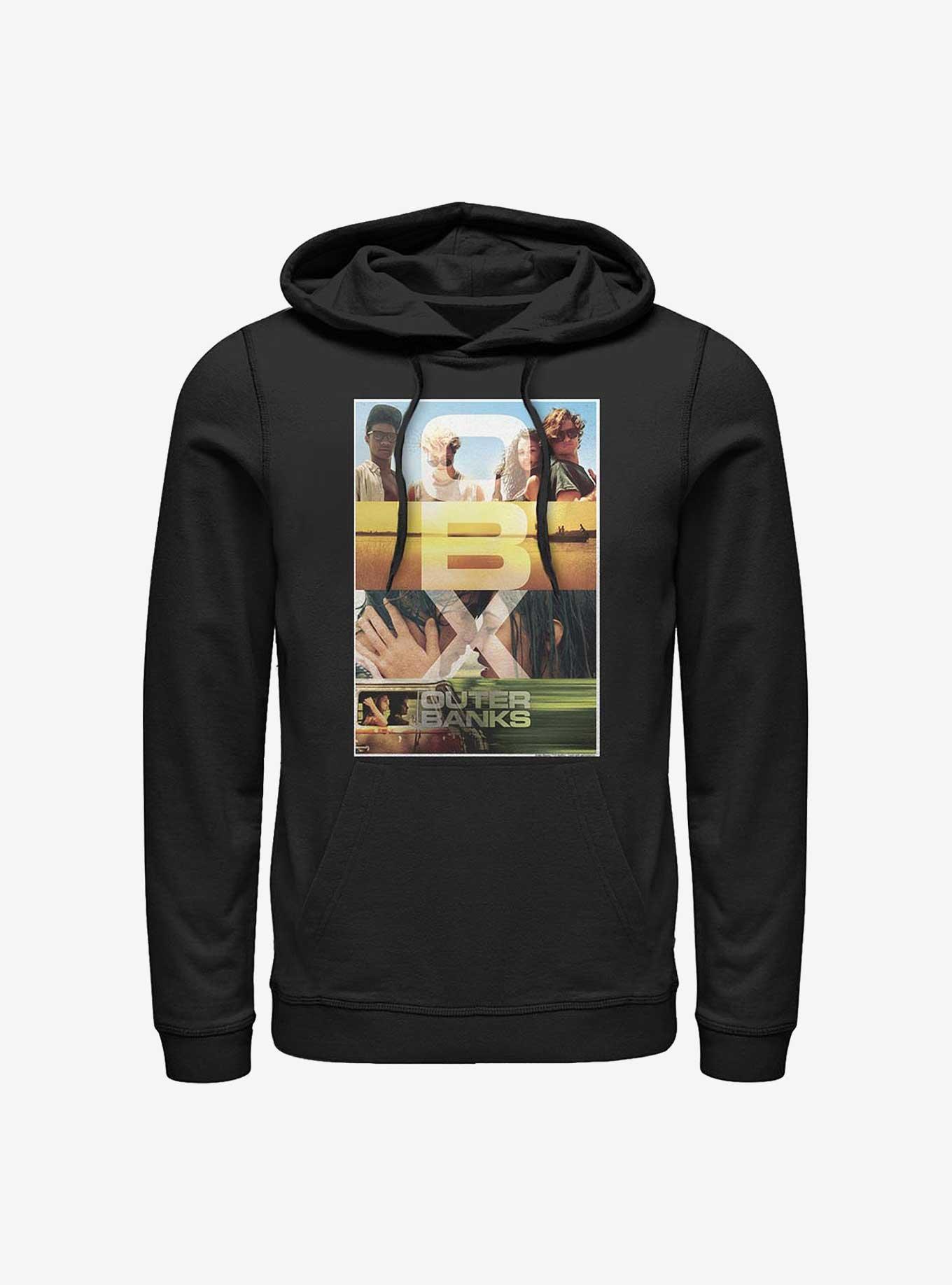 Outer Banks OBX Poster Hoodie, BLACK, hi-res