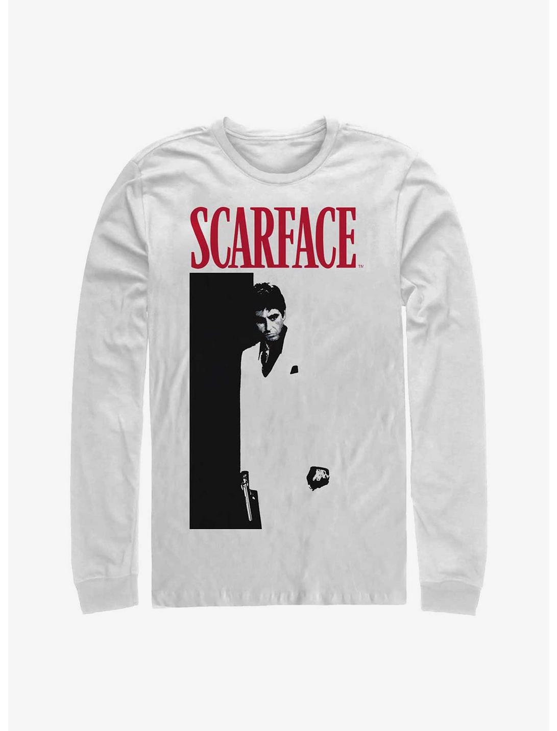 Scarface Poster Long-Sleeve T-Shirt, WHITE, hi-res