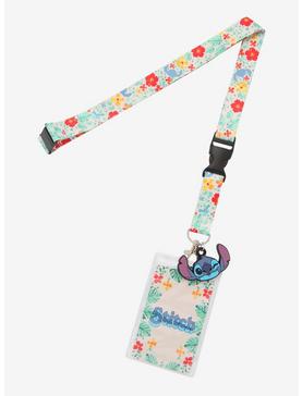 Disney Lilo & Stitch Floral Lanyard, , hi-res