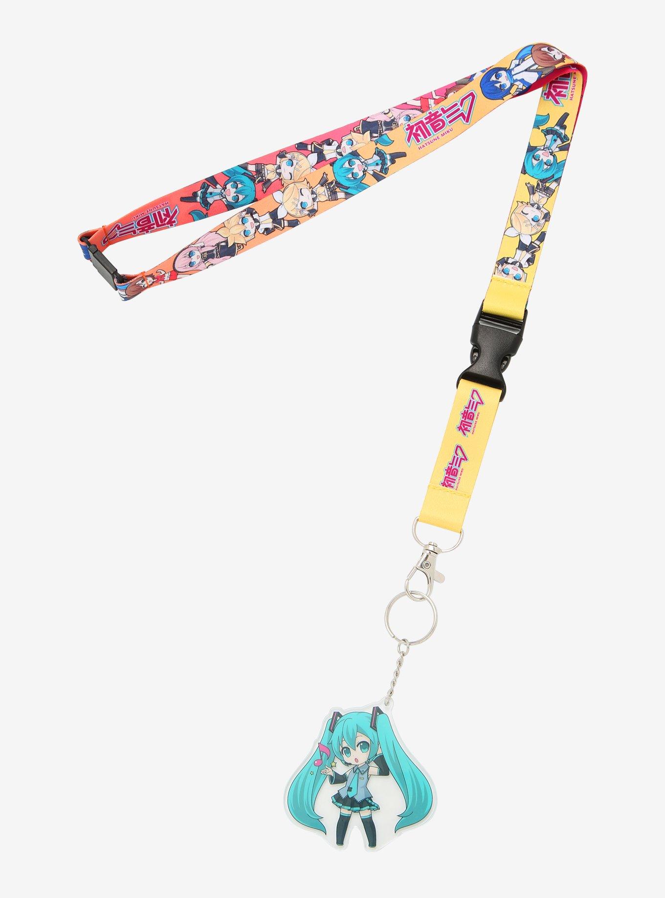 Hatsune Miku Chibi Character Lanyard With Key Chain | Hot Topic