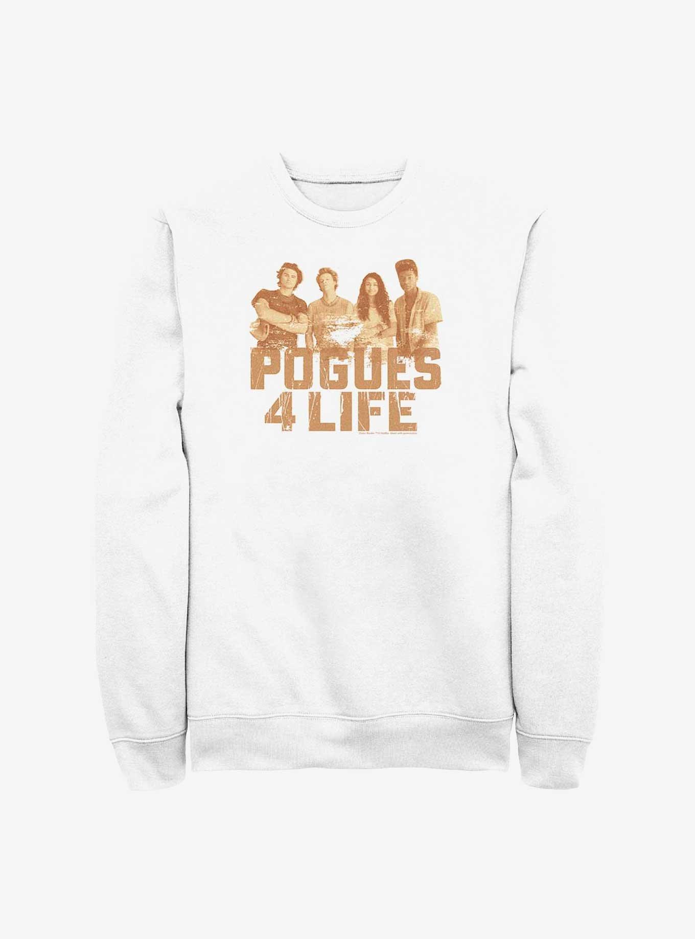 Outer Banks Pogues 4 Life Sweatshirt, WHITE, hi-res