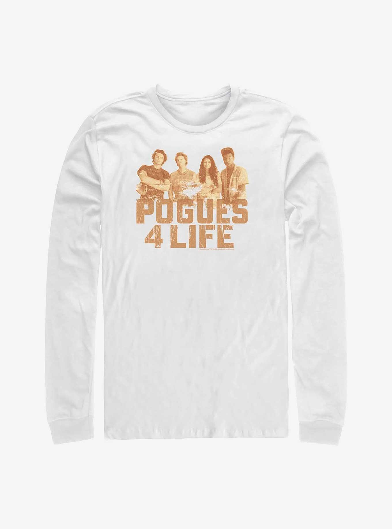 Outer Banks Pogues 4 Life Long-Sleeve T-Shirt, WHITE, hi-res