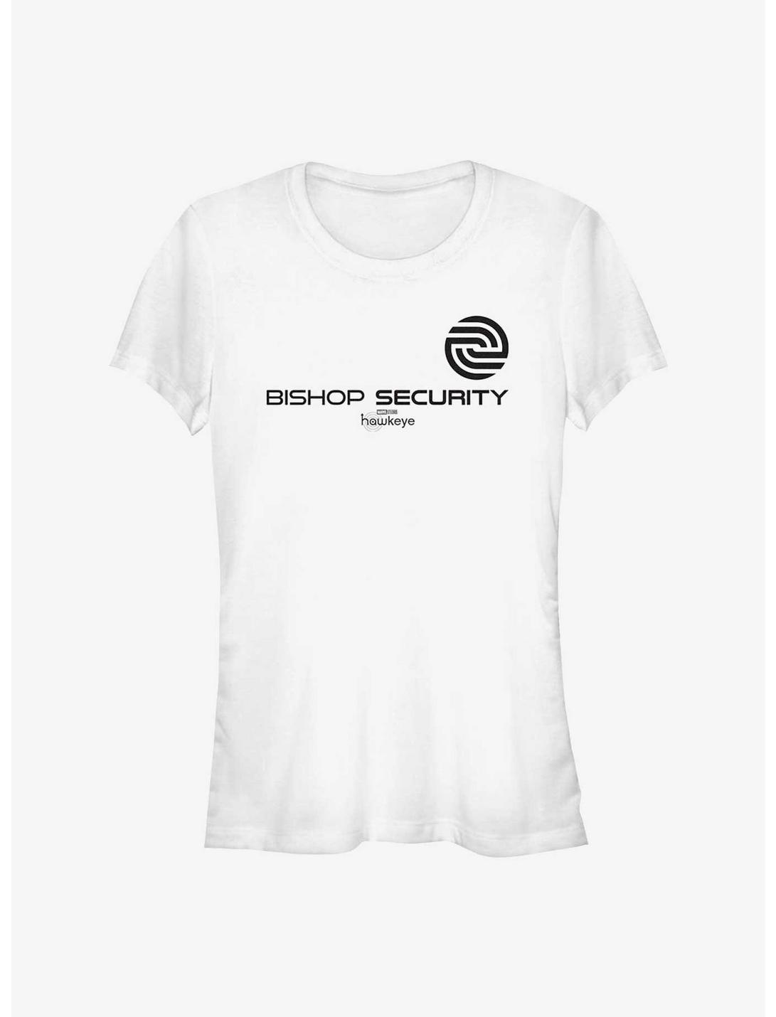 Marvel Hawkeye Bishop Security Logo Girls T-Shirt, WHITE, hi-res