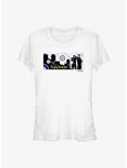 Marvel Hawkeye City Stencil Graphic Girls T-Shirt, WHITE, hi-res