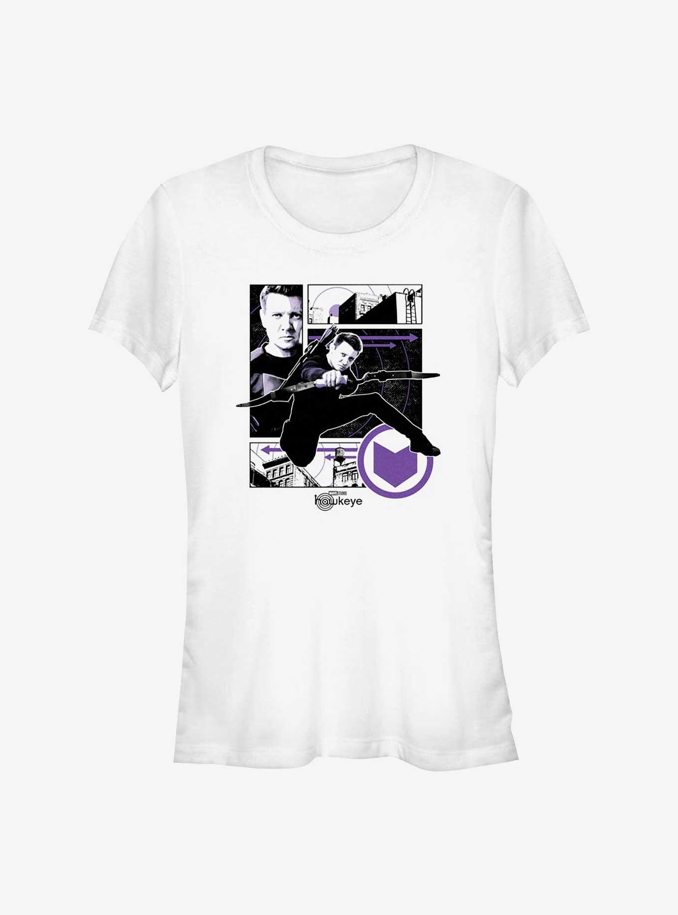 Marvel Hawkeye Hawkeye Graphic Panels Girls T-Shirt, WHITE, hi-res