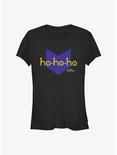 Marvel Hawkeye Hawkeye Hohoho Logo Girls T-Shirt, BLACK, hi-res