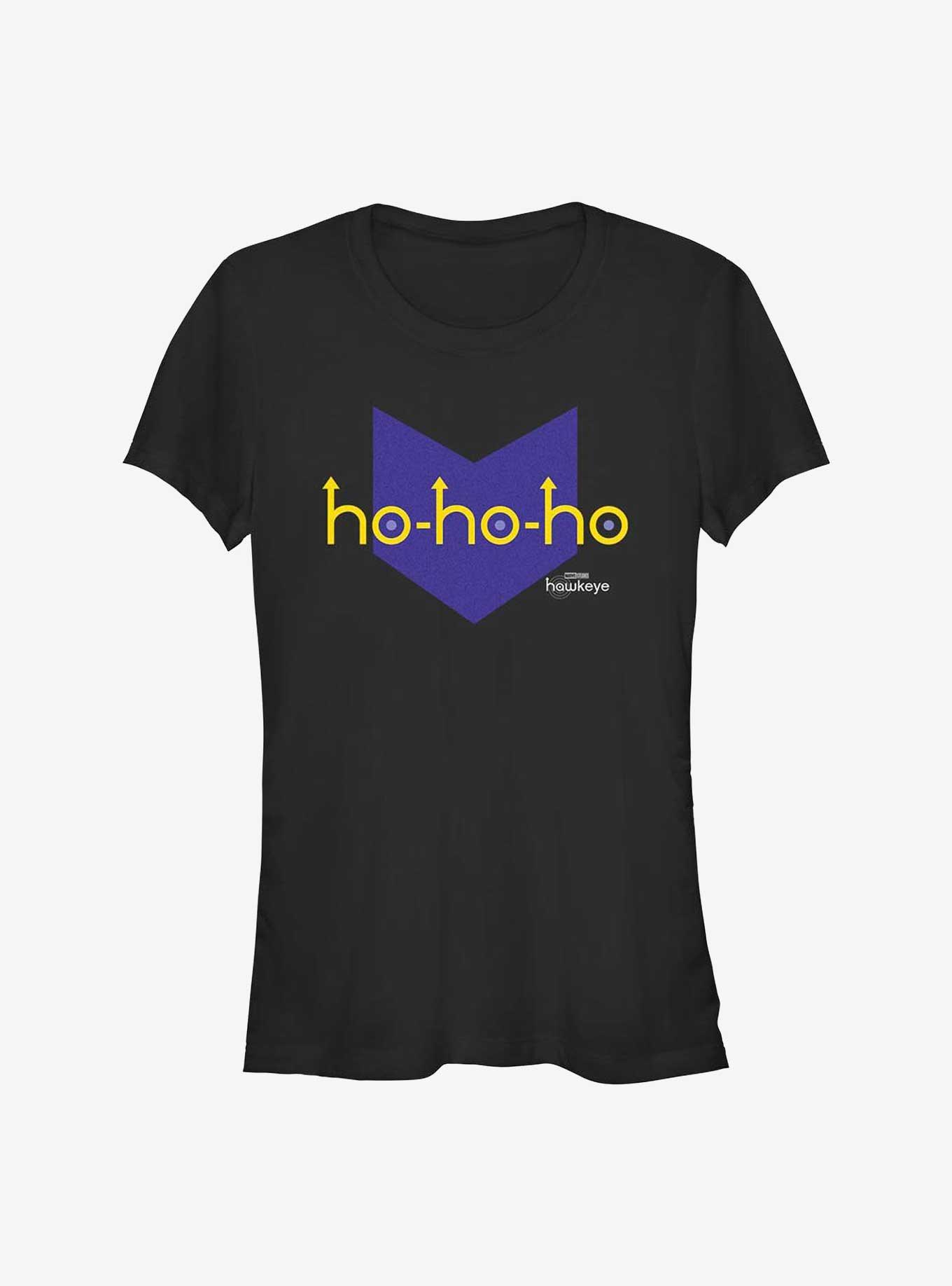 Marvel Hawkeye Hawkeye Hohoho Logo Girls T-Shirt, BLACK, hi-res