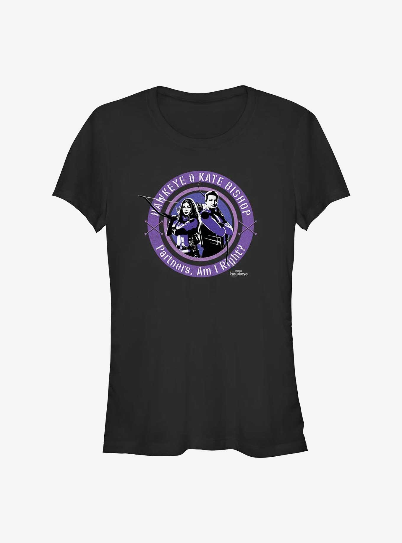 Marvel Hawkeye Hawkeye Kate Stamp Girls T-Shirt, BLACK, hi-res