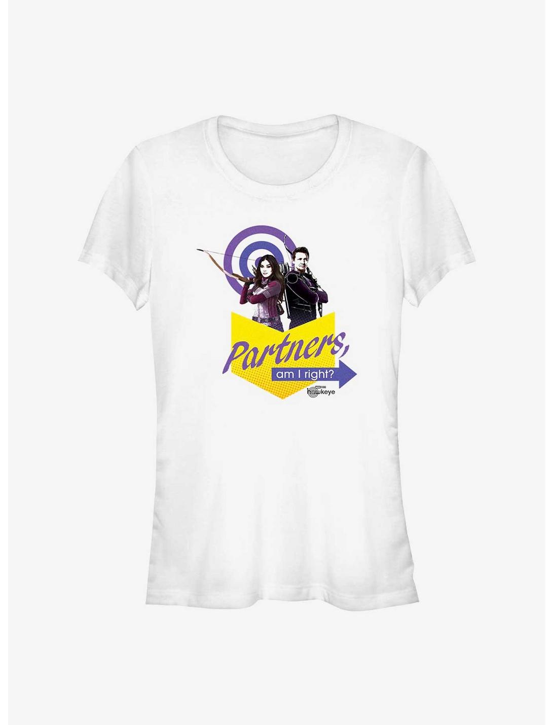 Marvel Hawkeye Partners Badge Girls T-Shirt, WHITE, hi-res