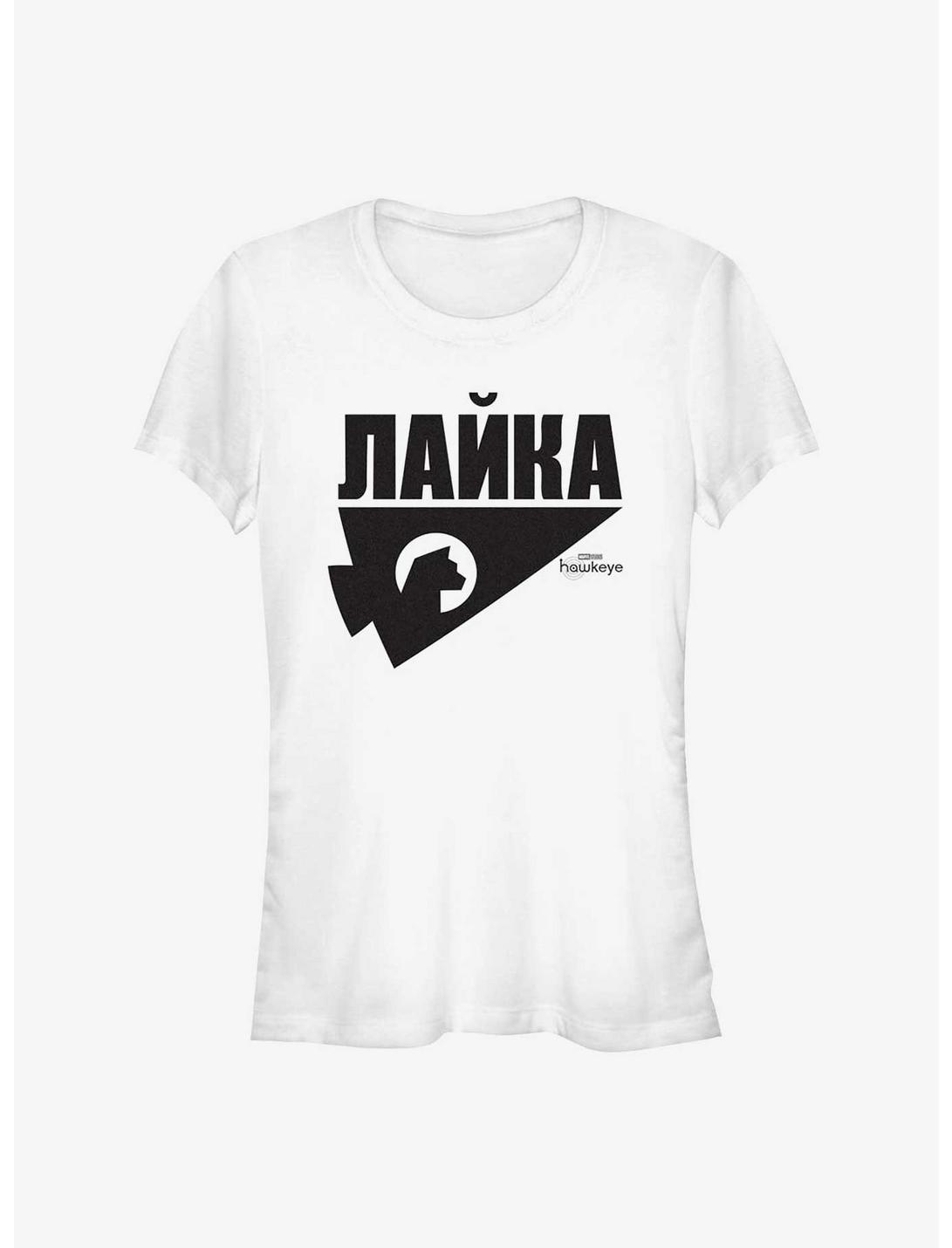 Marvel Hawkeye Russian Logo Girls T-Shirt, WHITE, hi-res