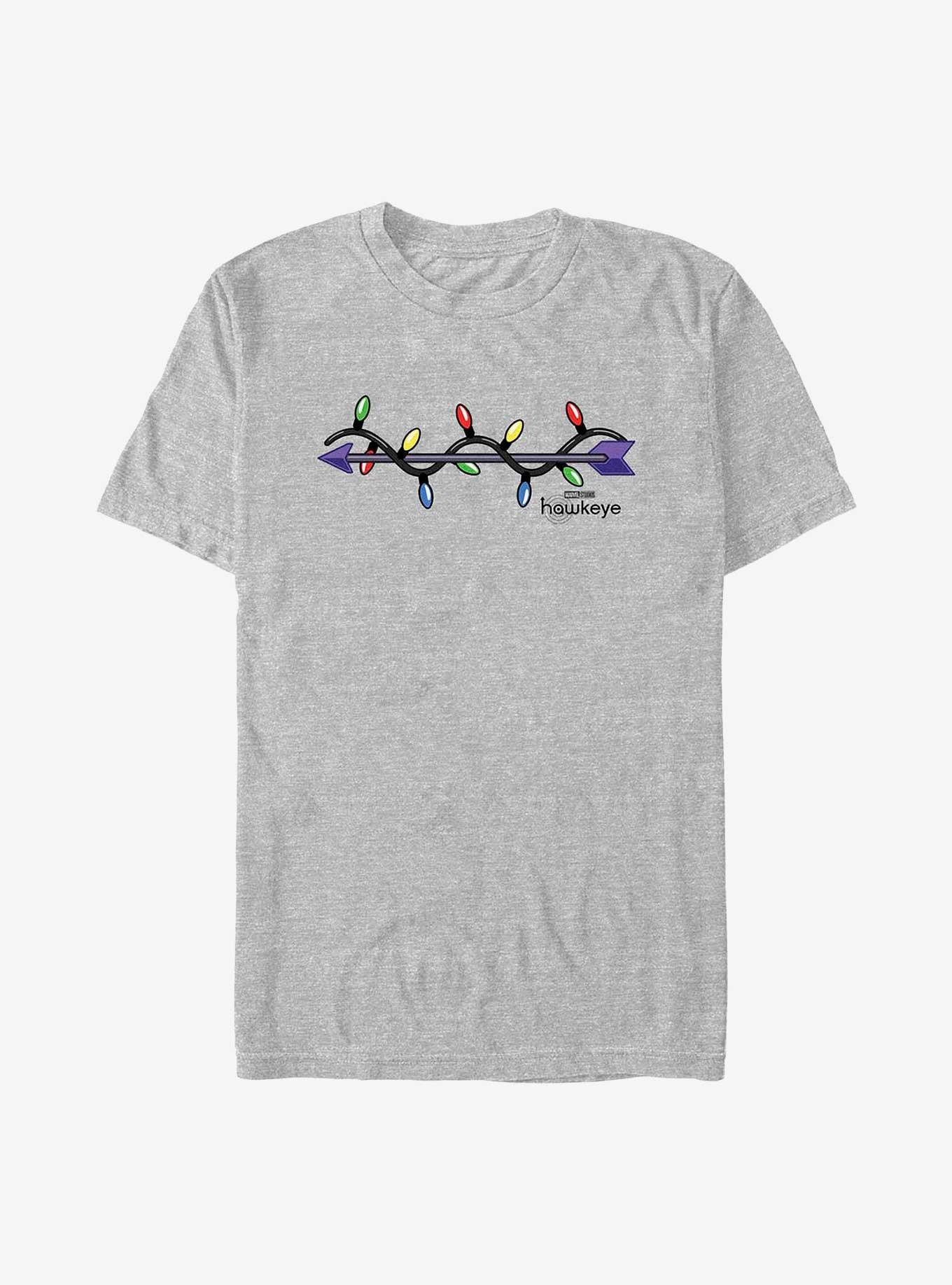 Marvel Hawkeye Arrow Xmas Lights Logo T-Shirt