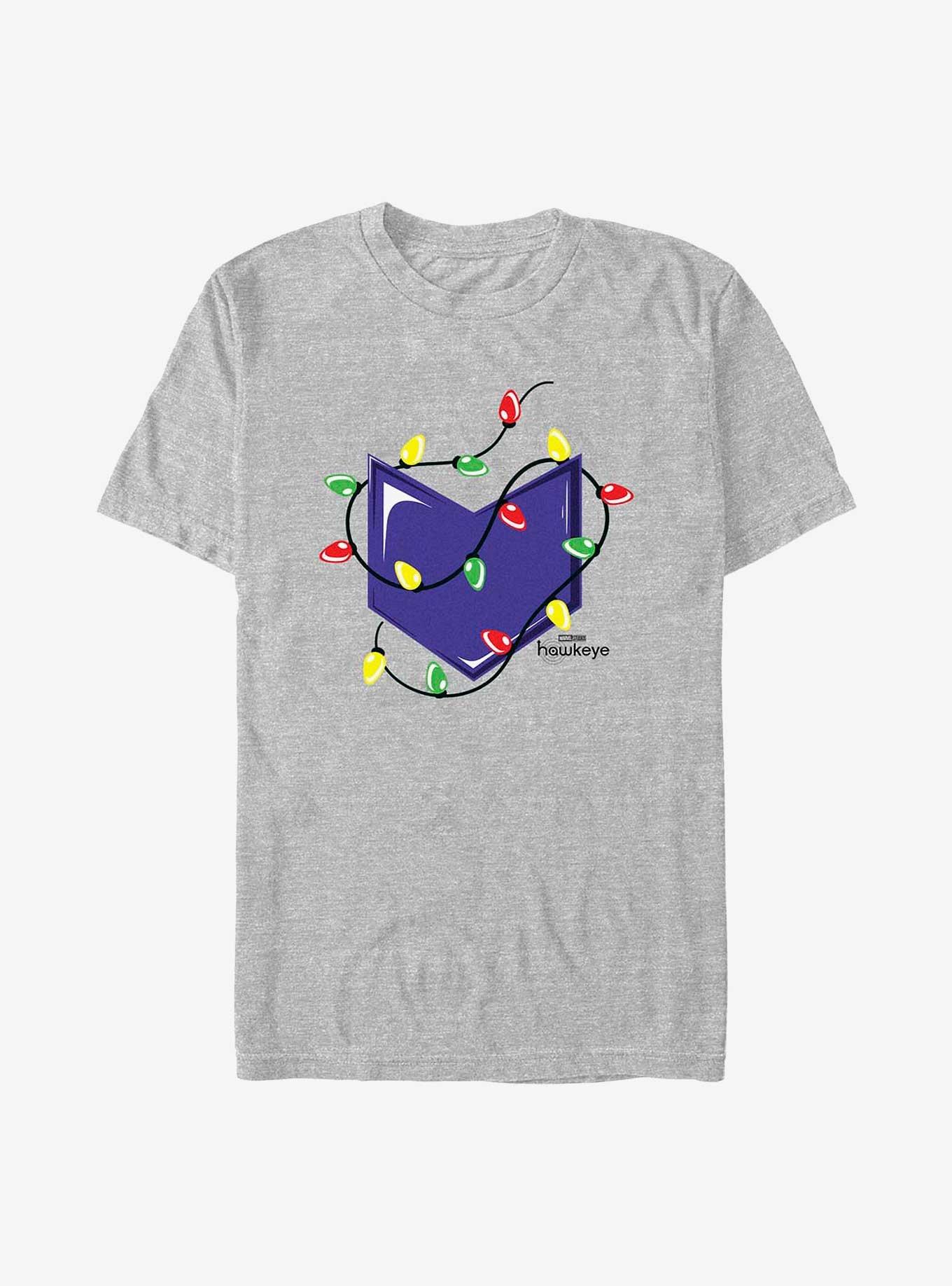 Marvel Hawkeye Christmas Lights Logo T-Shirt