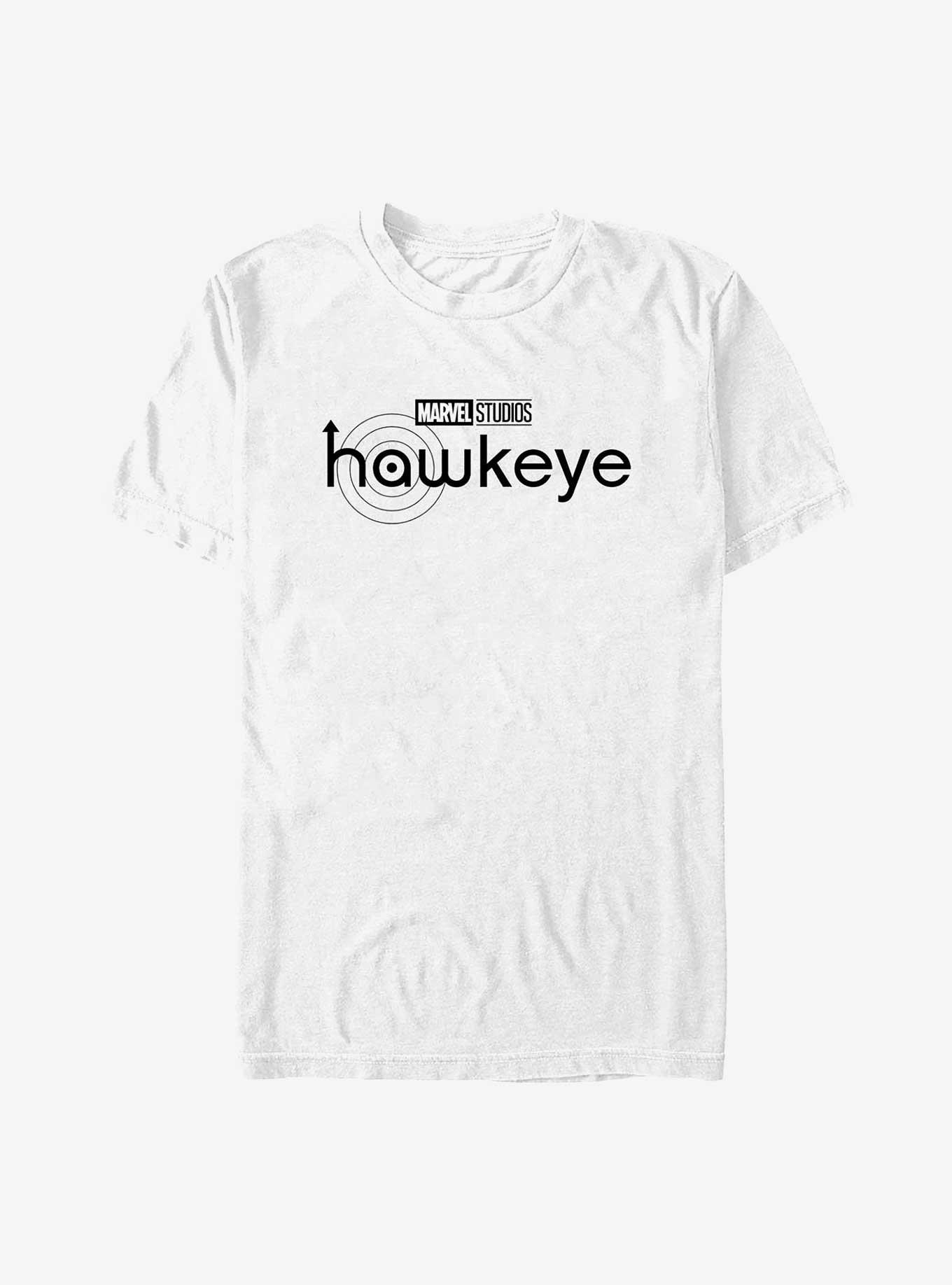 Marvel Hawkeye Hawkeye Black Logo T-Shirt, WHITE, hi-res