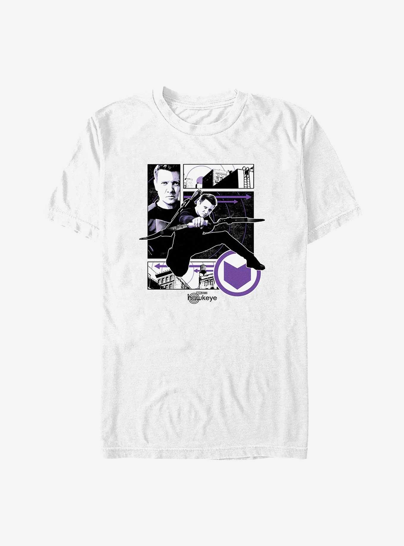 Marvel Hawkeye Hawkeye Graphic Panels T-Shirt, WHITE, hi-res