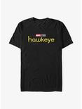 Marvel Hawkeye Hawkeye Logo Yellow T-Shirt, BLACK, hi-res