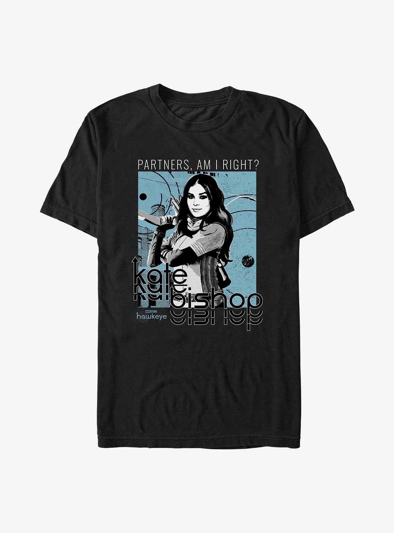 Marvel Hawkeye Kate Bishop Hero Shot T-Shirt, BLACK, hi-res