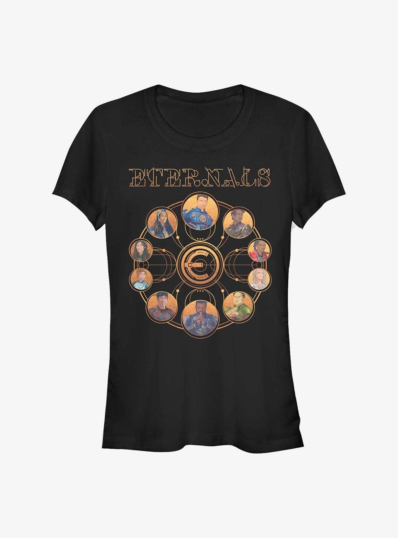 Marvel Eternals Circular Gold Girls T-Shirt
