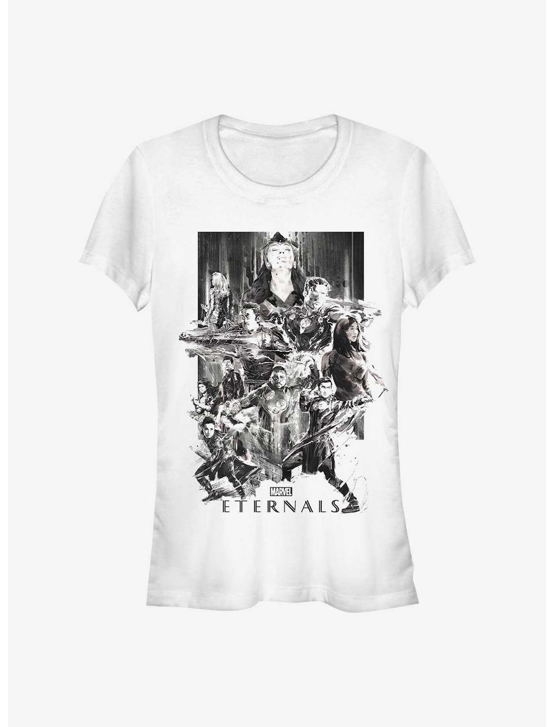 Marvel Eternals Paint Splattered Girls T-Shirt, WHITE, hi-res