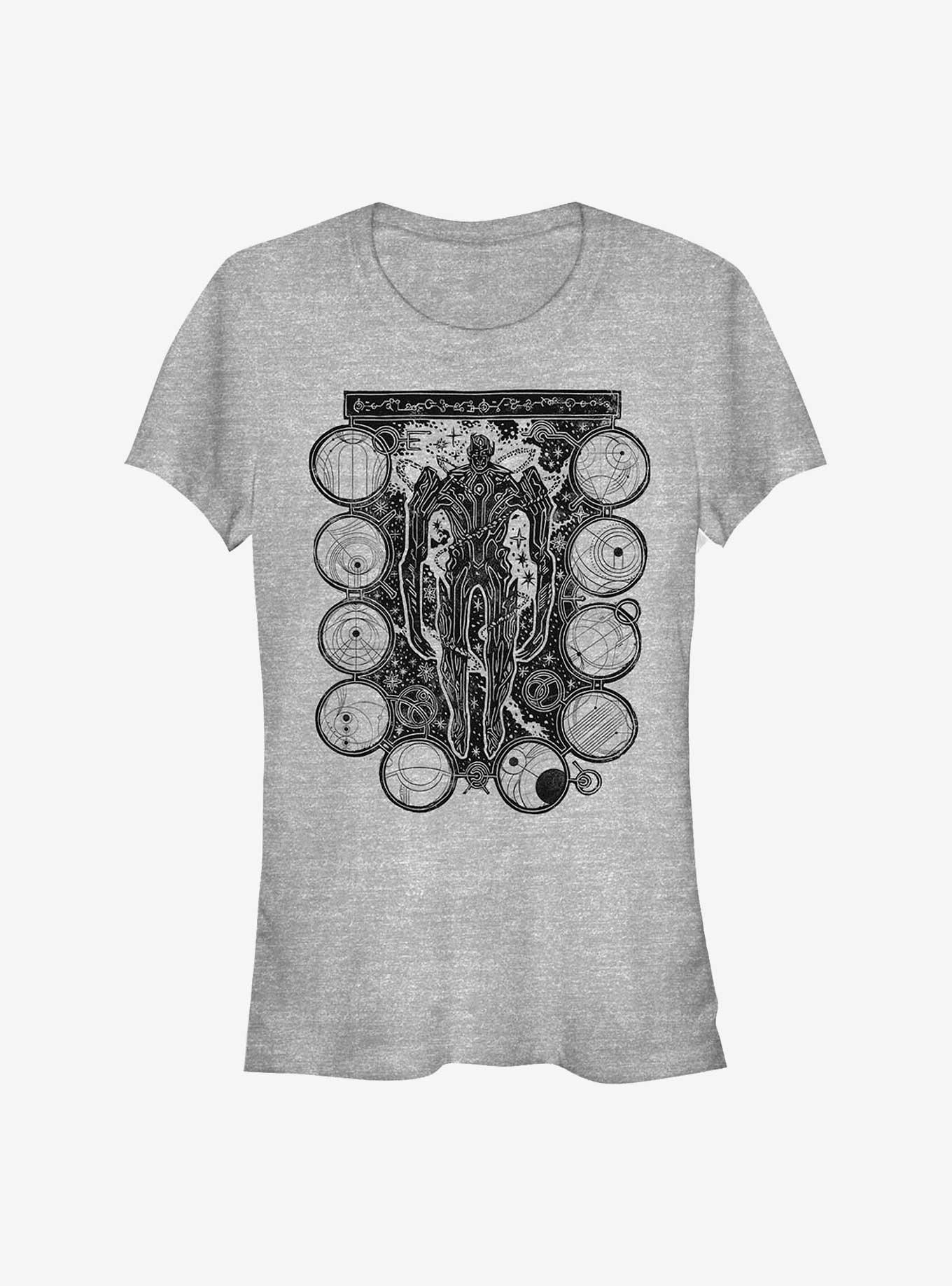 Marvel Eternals Wood Stamp Girls T-Shirt, ATH HTR, hi-res