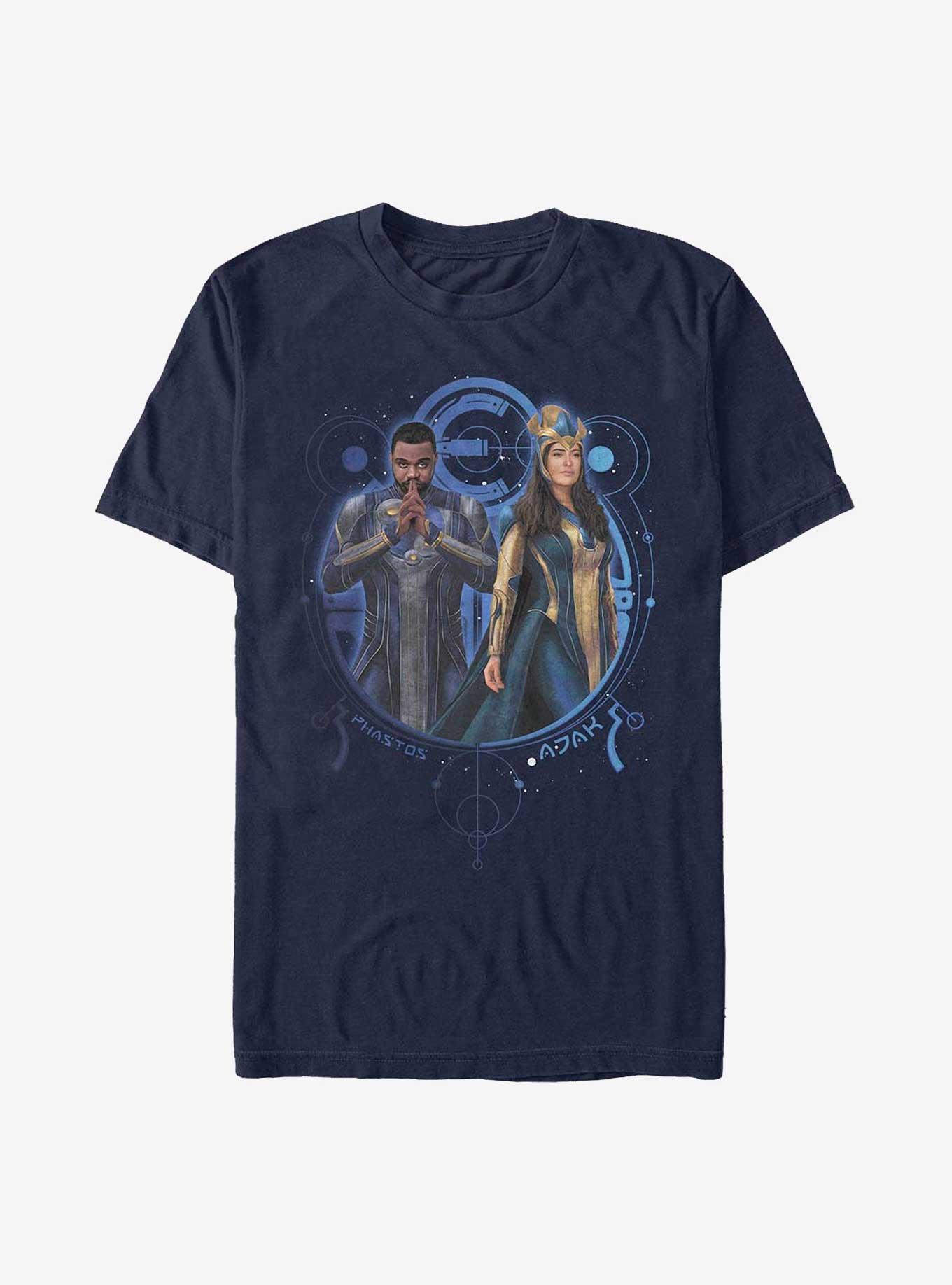 Marvel Eternals Phastos Ajak Duo T-Shirt, NAVY, hi-res