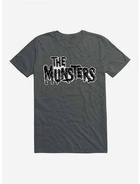 The Munsters Black & White Title T-Shirt, CHARCOAL, hi-res