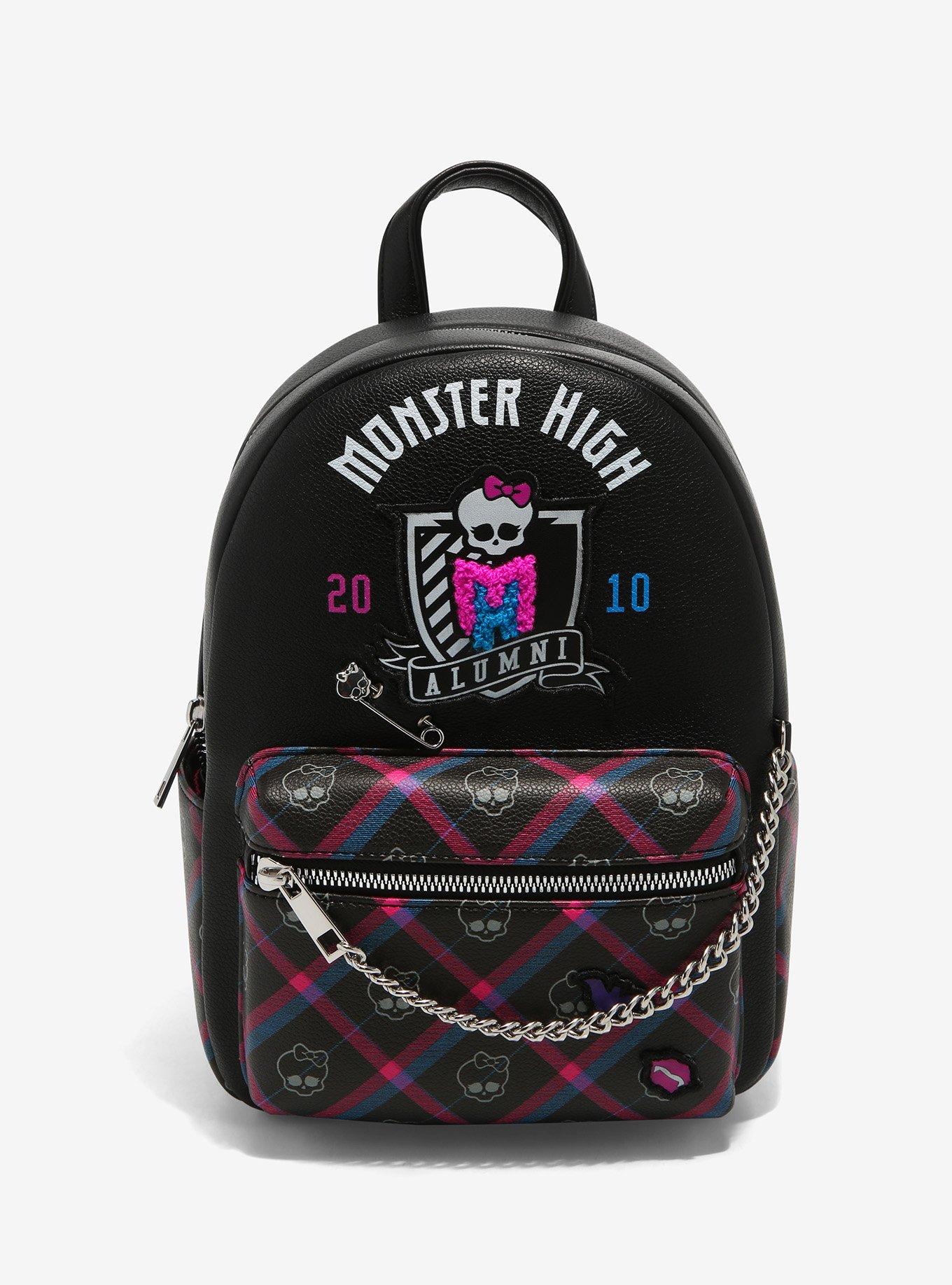 Monster High Plaid Chain Mini Backpack