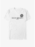 Plus Size Marvel Hawkeye Bishop Security Logo T-Shirt, WHITE, hi-res
