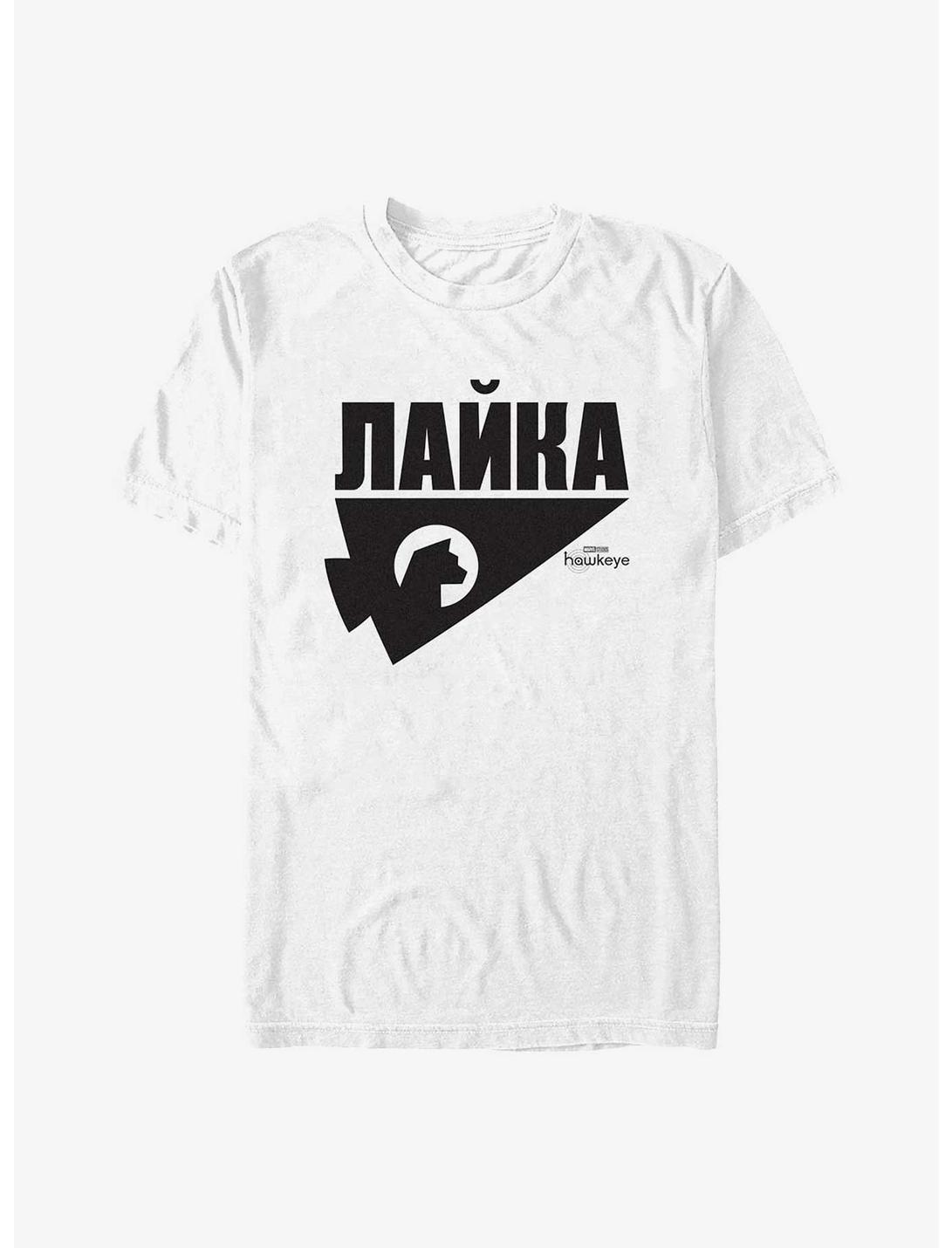 Marvel Hawkeye Russian Logo T-Shirt, WHITE, hi-res
